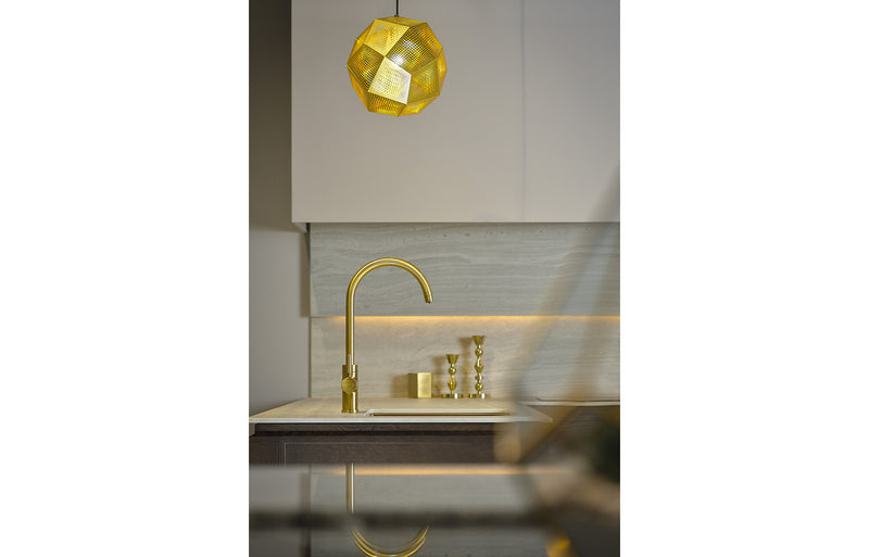 Abode Propure 4 IN 1 Swan Spout Monobloc Tap - Brushed Brass
