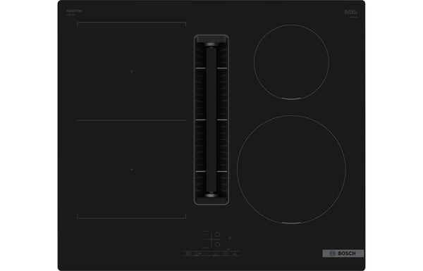 Bosch Series 4 PVS611B16E 60cm Venting Induction Hob - Black Glass