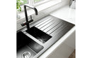 Prima+ Granite 1.5B & Drainer Inset Sink - Light Grey