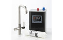 Abode Prostream 3 IN 1 Swan Spout Monobloc Tap - Brushed Nickel
