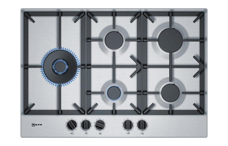 Neff N70 T27DS79N0 75cm Gas Hob - Stainless Steel