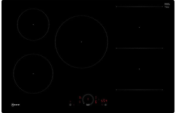 Neff N70 T58PHW1L0 80cm Induction Hob - Black Glass