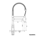 Verana 3-in-1 Square Instant Boiling Water Tap - Brushed Antique Gold