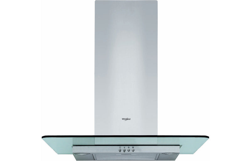 Whirlpool WHFG 64 F LM X 60cm Flat Glass Chimney Hood - Stainless Steel