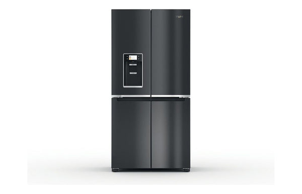 Whirlpool WQ9I FO2BX G F/S American Fridge Freezer - Black & Stainless Steel