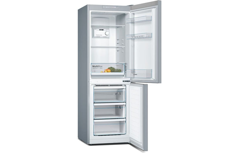 Bosch Series 2 KGN33NLEBG F/S No Frost 50/50 Fridge Freezer - Stainless Steel - The Kitchen Box