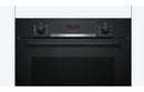 Bosch Series 4 HQA534BB3B Single Electric Oven with Added Steam - Black - The Kitchen Box