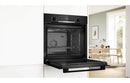 Bosch Series 4 HQA534BB3B Single Electric Oven with Added Steam - Black - The Kitchen Box
