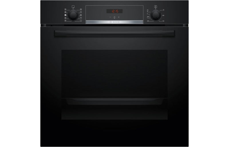 Bosch Series 4 HQA534BB3B Single Electric Oven with Added Steam - Black - The Kitchen Box