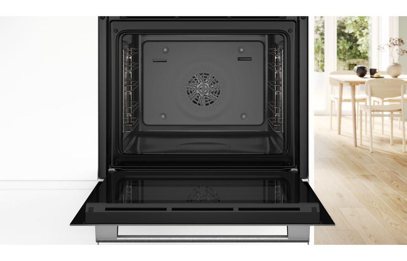 Bosch Series 4 HQA534BW3B Single Electric Oven with Added Steam - White - The Kitchen Box