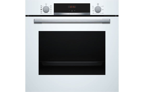 Bosch Series 4 HQA534BW3B Single Electric Oven with Added Steam - White - The Kitchen Box
