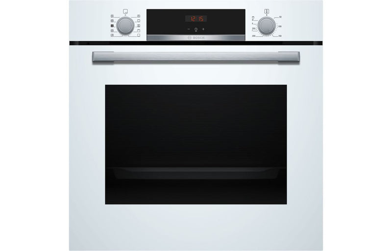 Bosch Series 4 HQA534BW3B Single Electric Oven with Added Steam - White - The Kitchen Box