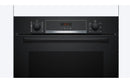 Bosch Series 4 HQA574BB3B Single Pyrolytic Oven with Added Steam - Black - The Kitchen Box