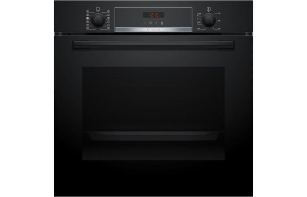 Bosch Series 4 HQA574BB3B Single Pyrolytic Oven with Added Steam - Black - The Kitchen Box