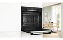 Bosch Series 4 HQA574BB3B Single Pyrolytic Oven with Added Steam - Black - The Kitchen Box