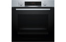 Bosch Series 4 HQA574BS3B Single Pyrolytic Oven with Added Steam - Black & Stainless Steel - The Kitchen Box
