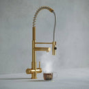Hanstrom 3 - in - 1 Flex Touch Instant Boiling Water Tap - Brushed Gold - The Kitchen Box