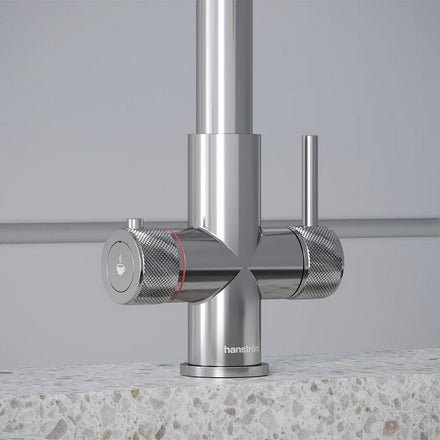 Hanstrom 3 - in - 1 Flex Touch Instant Boiling Water Tap - Chrome - The Kitchen Box