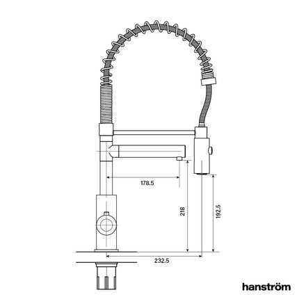 Hanstrom 3 - in - 1 Flex Touch Instant Boiling Water Tap - Chrome - The Kitchen Box