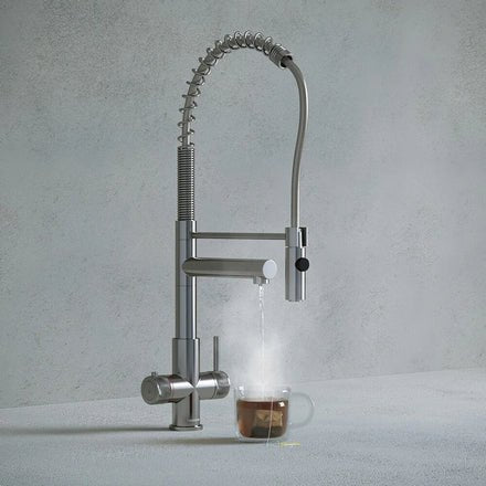 Hanstrom 3 - in - 1 Flex Touch Instant Boiling Water Tap - Chrome - The Kitchen Box