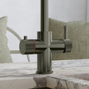 Hanstrom 3 - in - 1 Square Touch Instant Boiling Water Tap - Brushed Gunmetal Grey - The Kitchen Box