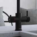 Hanstrom 3 - in - 1 Square Touch Instant Boiling Water Tap - Matt Black - The Kitchen Box