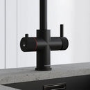 Hanstrom 3 - in - 1 Swan Touch Instant Boiling Water Tap - Matt Black - The Kitchen Box