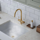 Hanstrom 3 - in - 1 Traditional Instant Boiling Water Tap - Brushed Gold - The Kitchen Box