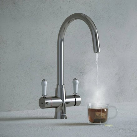 Hanstrom 3 - in - 1 Traditional Instant Boiling Water Tap - Chrome - The Kitchen Box