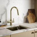 Hanstrom 4 - in - 1 Flex Pro Instant Boiling Water Tap - Brushed Brass - The Kitchen Box