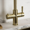 Hanstrom 4 - in - 1 Flex Pro Instant Boiling Water Tap - Brushed Brass - The Kitchen Box
