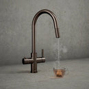 Hanstrom 4 - in - 1 Flex Pro Instant Boiling Water Tap - Brushed Bronze - The Kitchen Box
