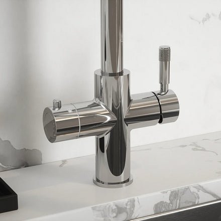 Hanstrom 4 - in - 1 Flex Pro Instant Boiling Water Tap - Chrome - The Kitchen Box