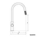 Hanstrom 4 - in - 1 Flex Pro Instant Boiling Water Tap - Chrome - The Kitchen Box