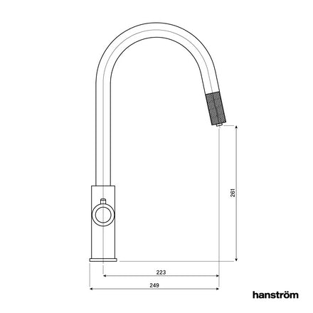 Hanstrom 4 - in - 1 Flex Pro Instant Boiling Water Tap - Chrome - The Kitchen Box