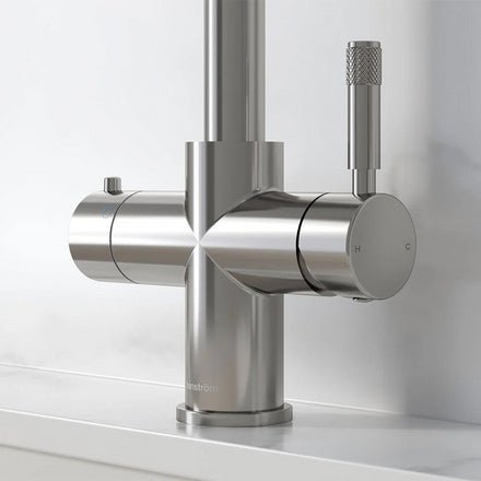Hanstrom 4 - in - 1 Square Instant Boiling Water Tap - Chrome - The Kitchen Box