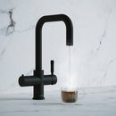 Hanstrom 4 - in - 1 Square Instant Boiling Water Tap - Matt Black - The Kitchen Box