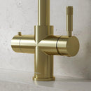 Hanstrom 4 - in - 1 Swan Instant Boiling Water Tap - Champagne Gold - The Kitchen Box