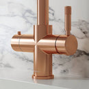 Hanstrom 4 - in - 1 Swan Instant Boiling Water Tap - Rose Gold - The Kitchen Box