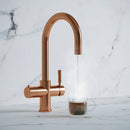Hanstrom 4 - in - 1 Swan Instant Boiling Water Tap - Rose Gold - The Kitchen Box