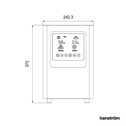 Hanstrom 5 in 1 Digital Tap - Matt Black - The Kitchen Box