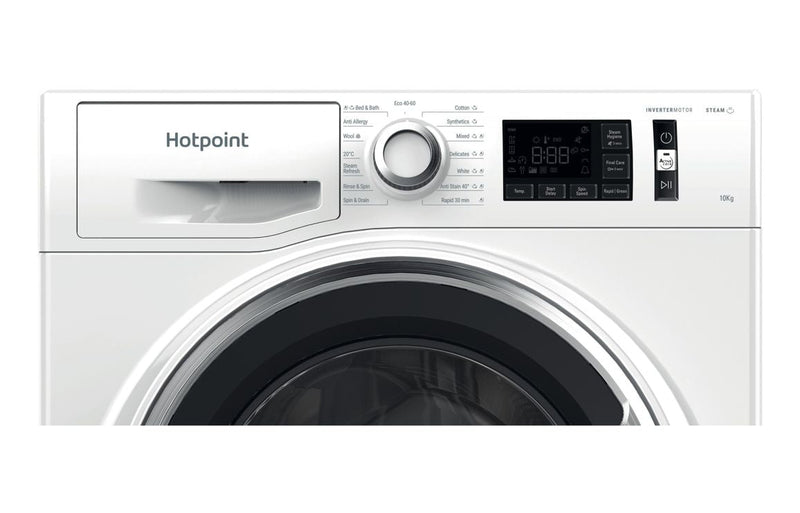 Hotpoint NM11 1048 WC A UK F/S 10kg 1400rpm Washing Machine - White - The Kitchen Box