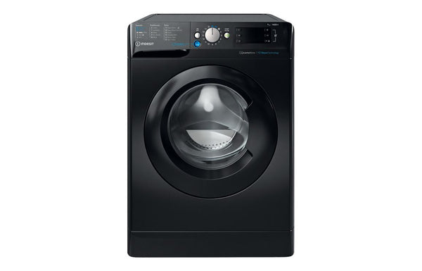 Indesit BWE 71496X KV UK F/S 7kg 1400rpm Washing Machine - Black - The Kitchen Box