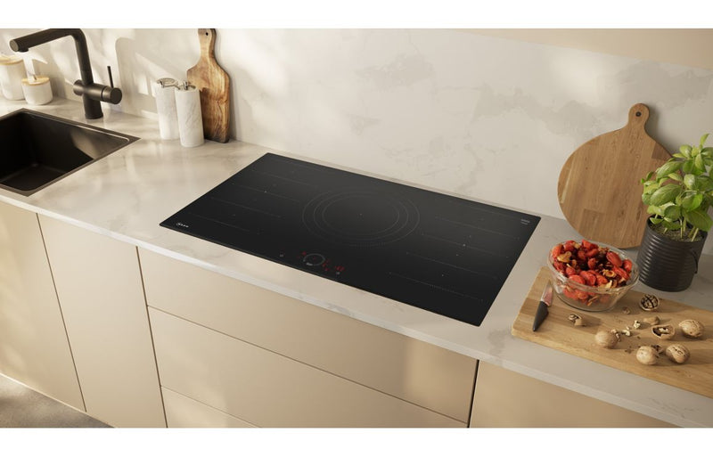 Neff N70 T69FHV4L0 90cm Flex Induction Hob - Black Glass - The Kitchen Box