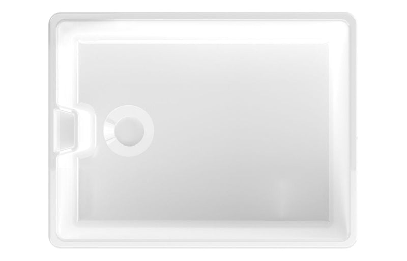 Prima 1B Belfast Ceramic Sit On Sink (Inc. Waste) - White - The Kitchen Box