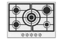 Prima PRGH118 70cm Gas Hob (Cast Iron) - Stainless Steel - The Kitchen Box