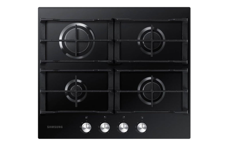 Samsung NA64D3000AK/U1 60cm Gas on Glass Hob - Black Glass - The Kitchen Box