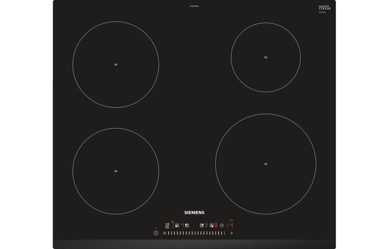 Siemens iQ100 EU631FEB1E 60cm Induction Hob - Black - The Kitchen Box