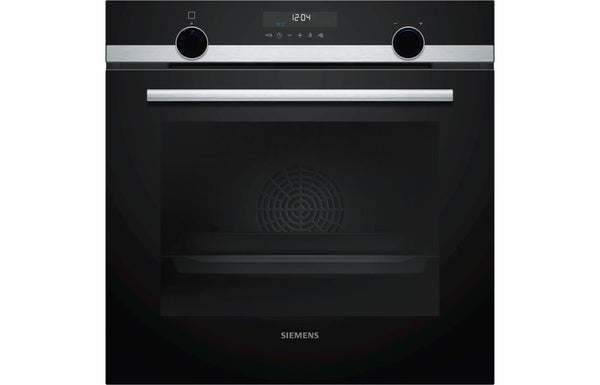 Siemens iQ500 HB578A0S6B Single Pyrolytic Oven - Black & Stainless Steel - The Kitchen Box
