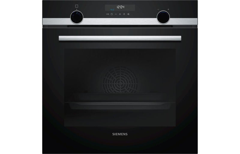 Siemens iQ500 HB578A0S6B Single Pyrolytic Oven - Black & Stainless Steel - The Kitchen Box